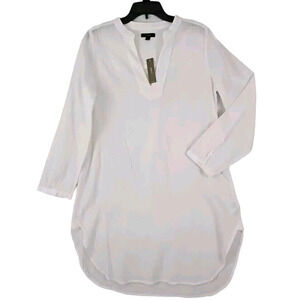 J.Crew ~Woman Size S~ White Long Sleeve Bodycon Cotton Dress Boho/Beach NWT$110